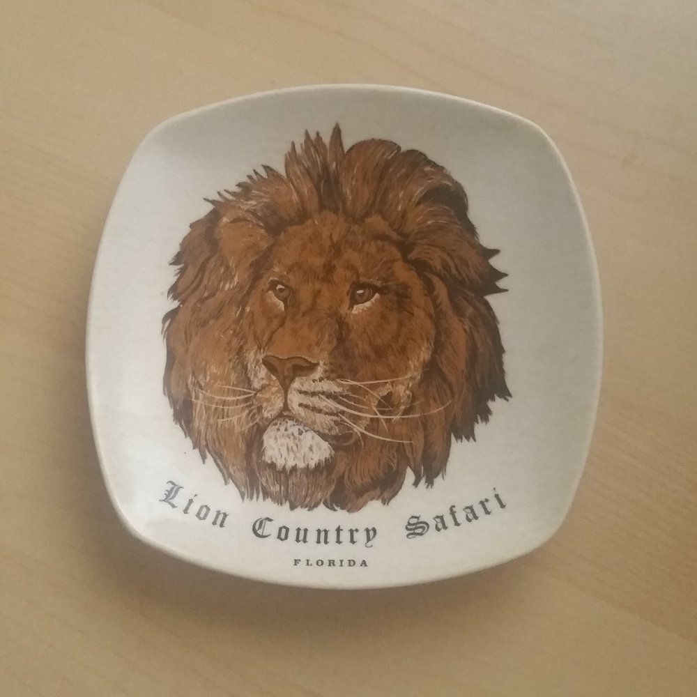 Vintage Lion Country Safari Small Plate Saucer